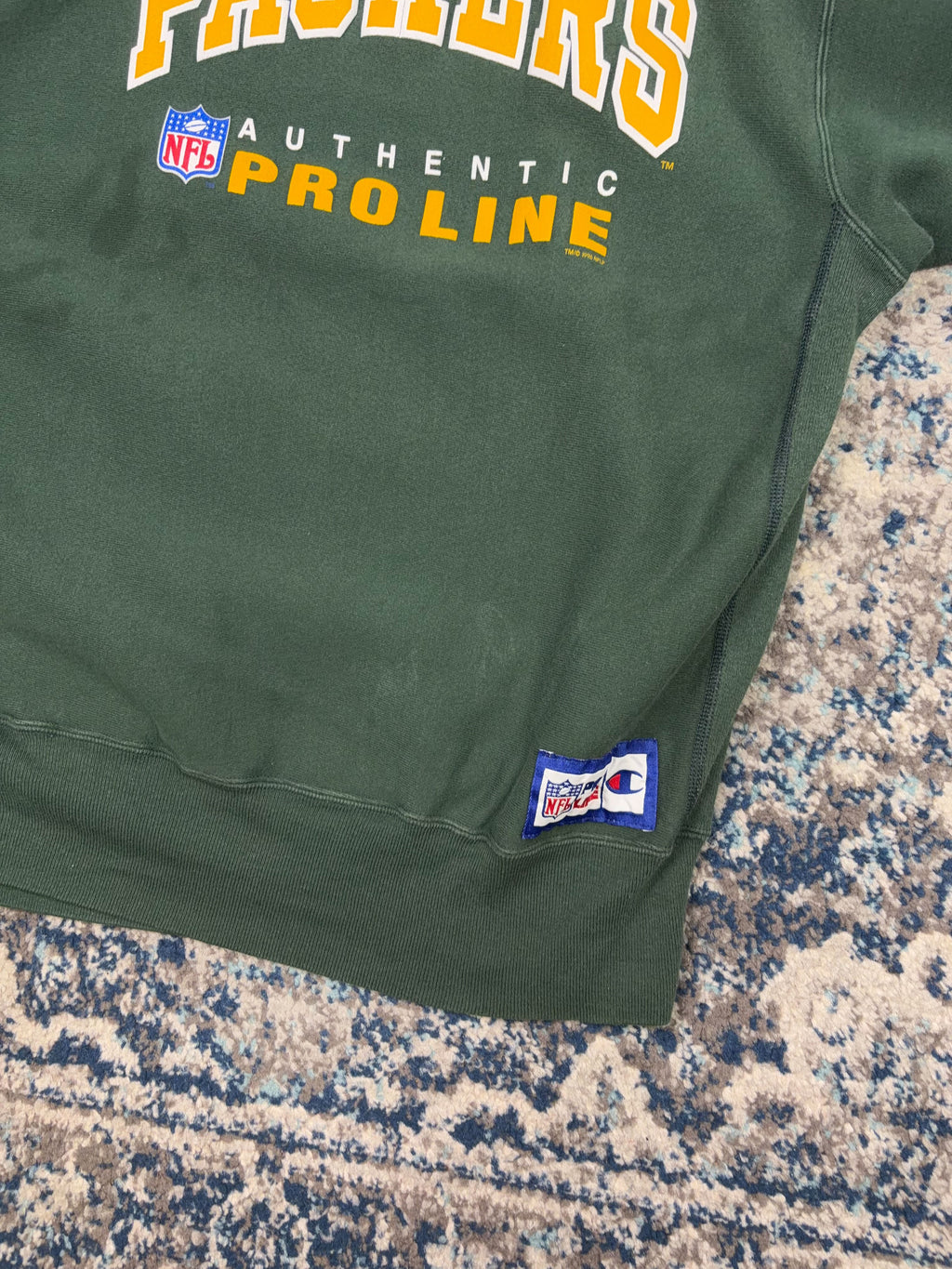 Vintage 1996 Green Bay Packers NFL Graphic Champion Reverse Weave Sweatshirt Size 2XL