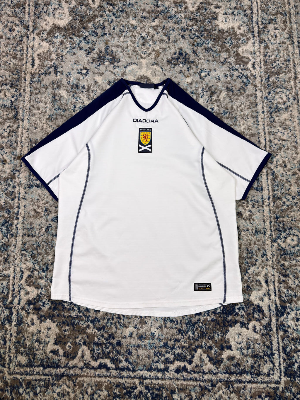 Vintage 2003-05 Scotland Away Training Diadora Soccer Jersey Size Large