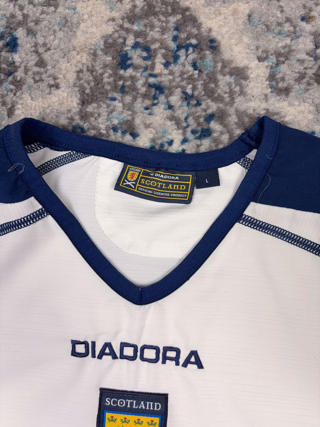 Vintage 2003-05 Scotland Away Training Diadora Soccer Jersey Size Large