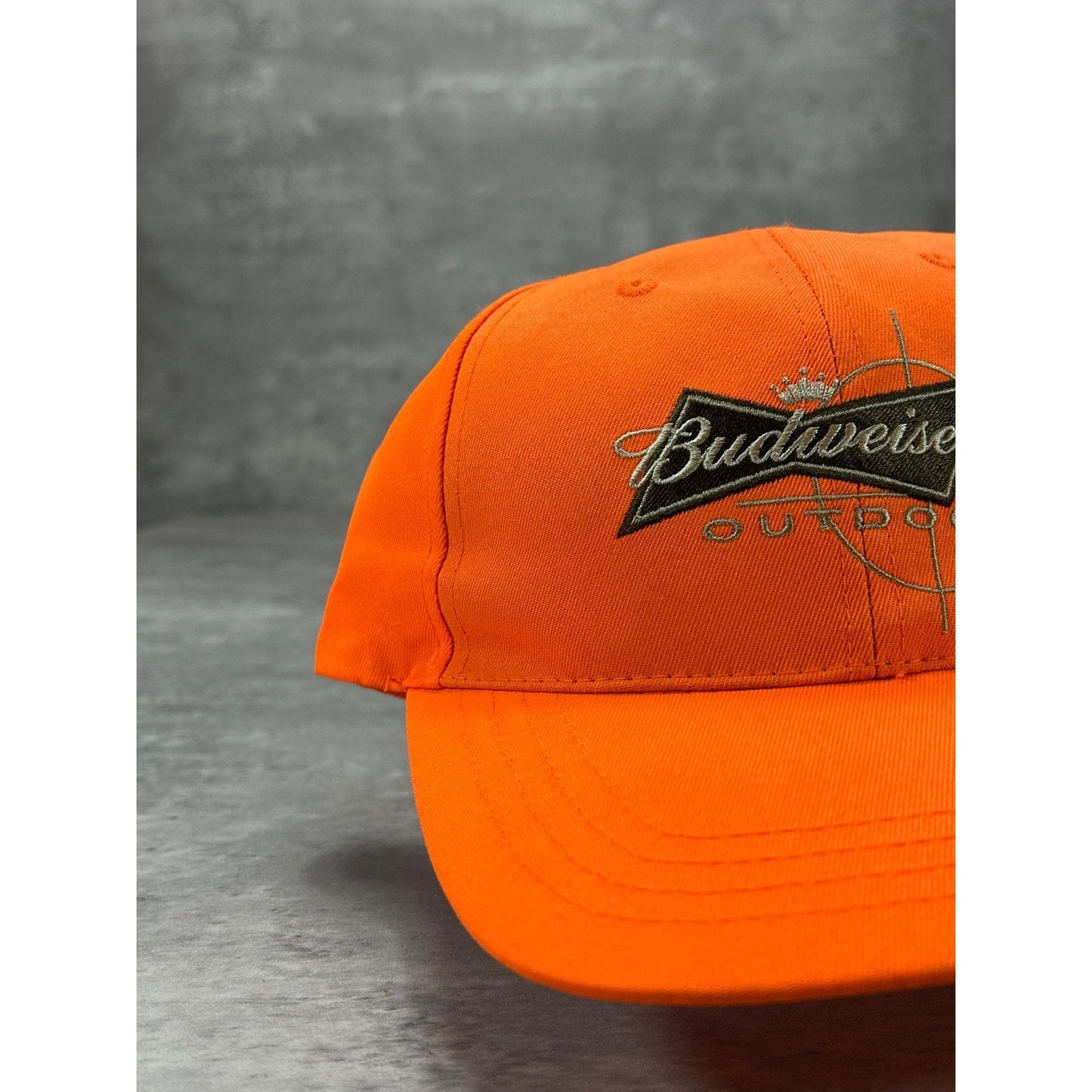 Vintage 90s Budweiser Outdoors Embroidered Beer Promo Hunting Strapback Hat OSFA