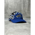 Vintage 90s Swift Embroidered Spellout Flame Print Snapback Hat OSFA