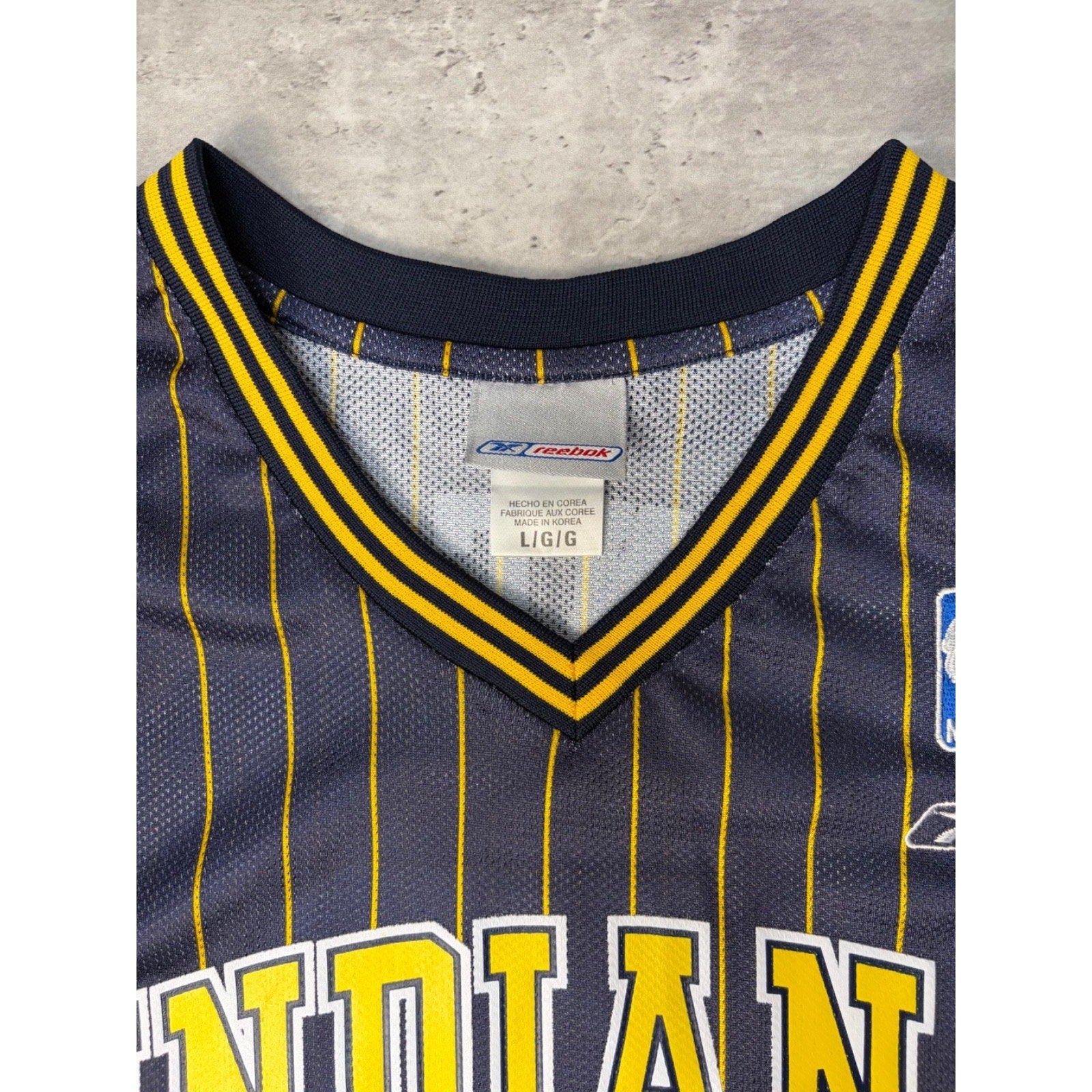 Vintage Shaquille O'Neal #7 Indiana Pacers NBA Reebok Basketball Jersey Sz Large