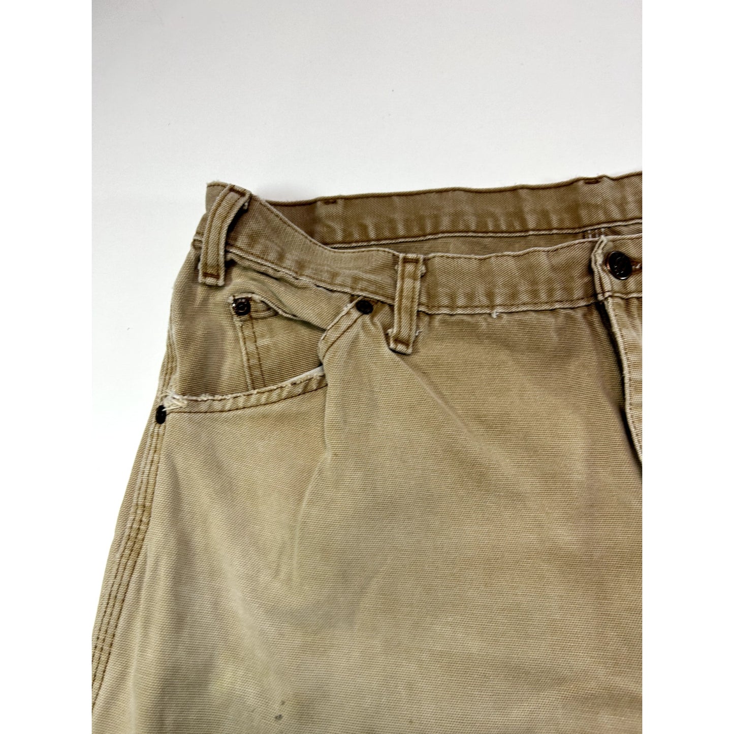 Vintage Dickies Faded Canvas Workwear Pants Size 37 Beige