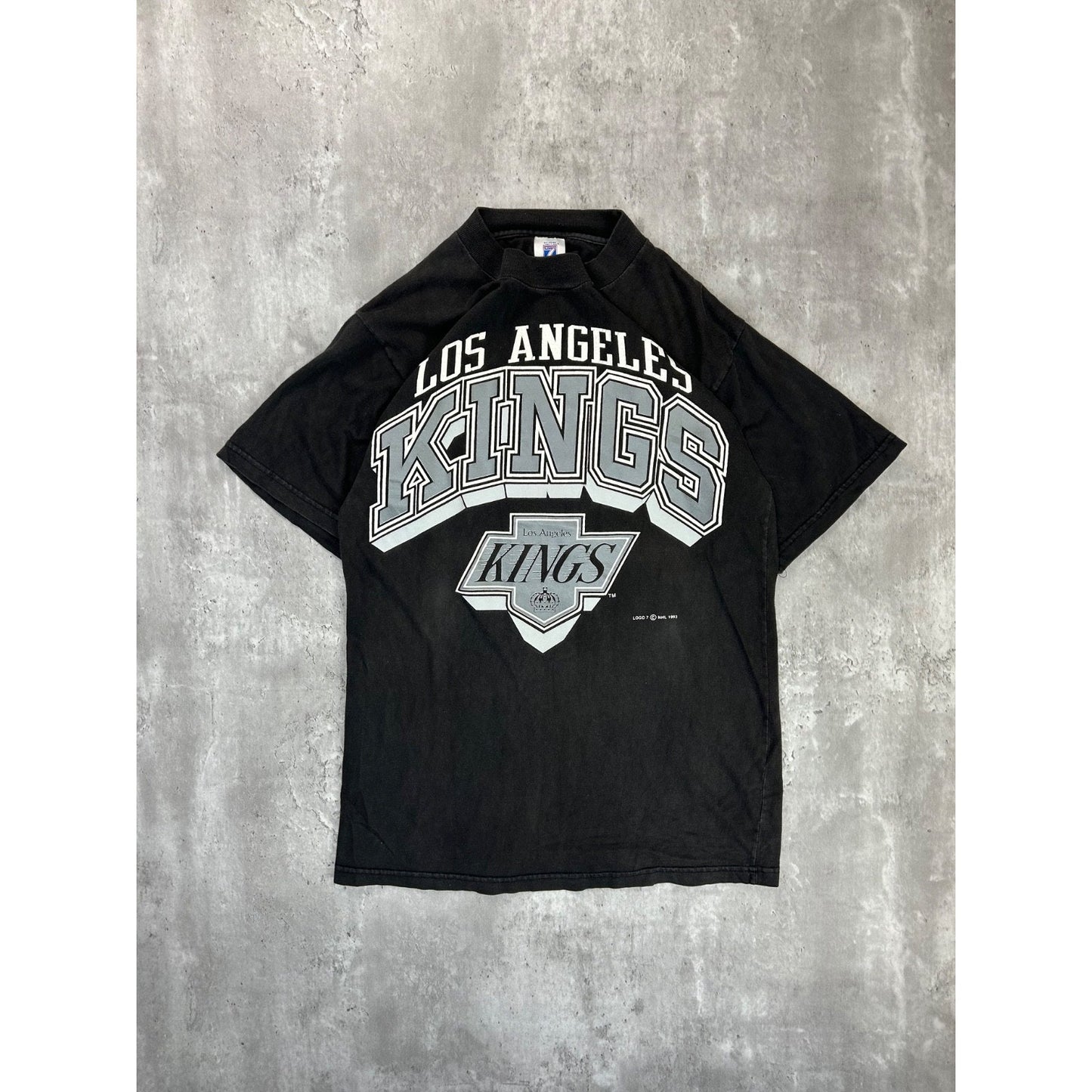 Vintage 1993 Los Angeles Kings NHL Big Graphic Spellout T-Shirt Size Medium
