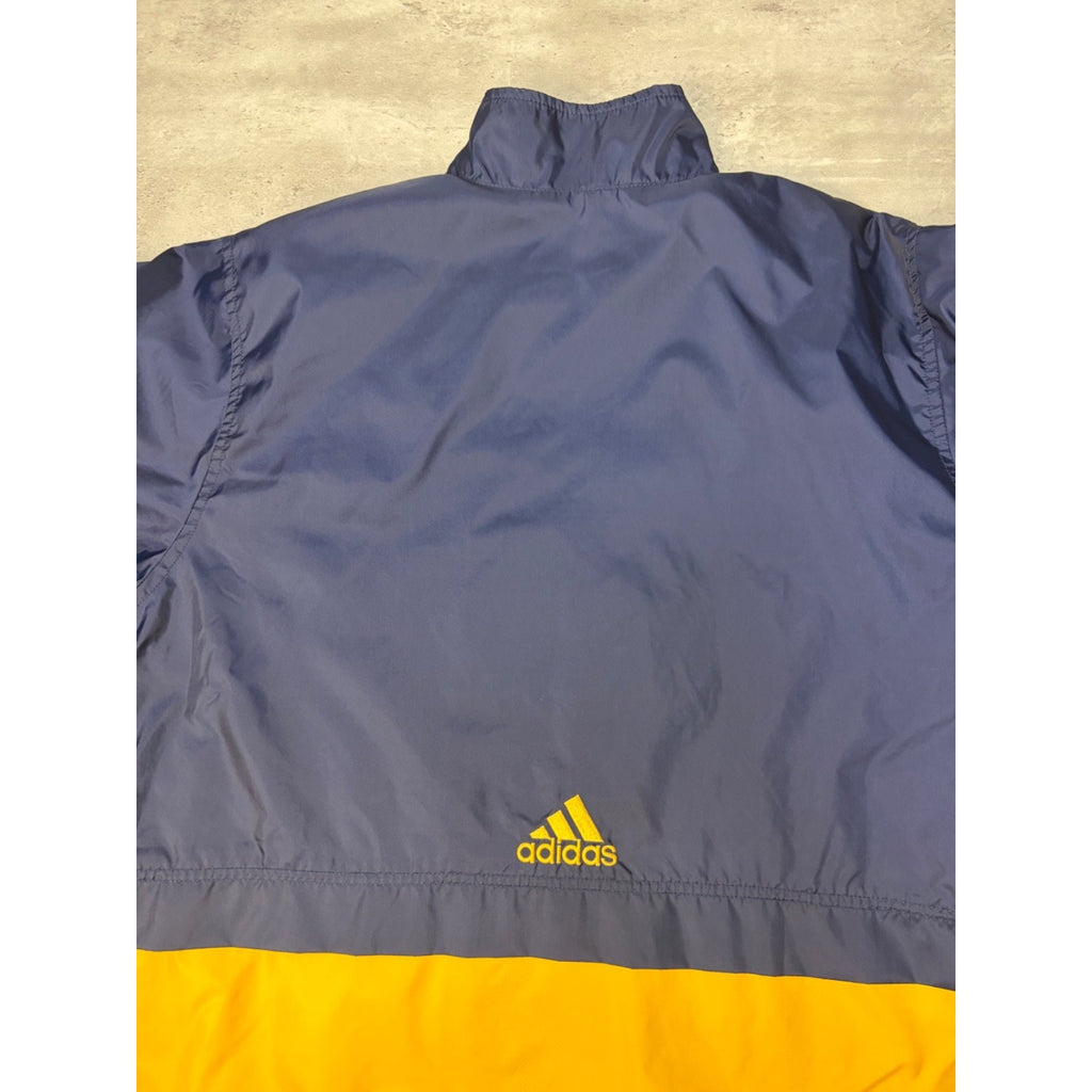 Vintage Adidas Embroidered Logo Two Tone Windbreaker Jacket Size XL