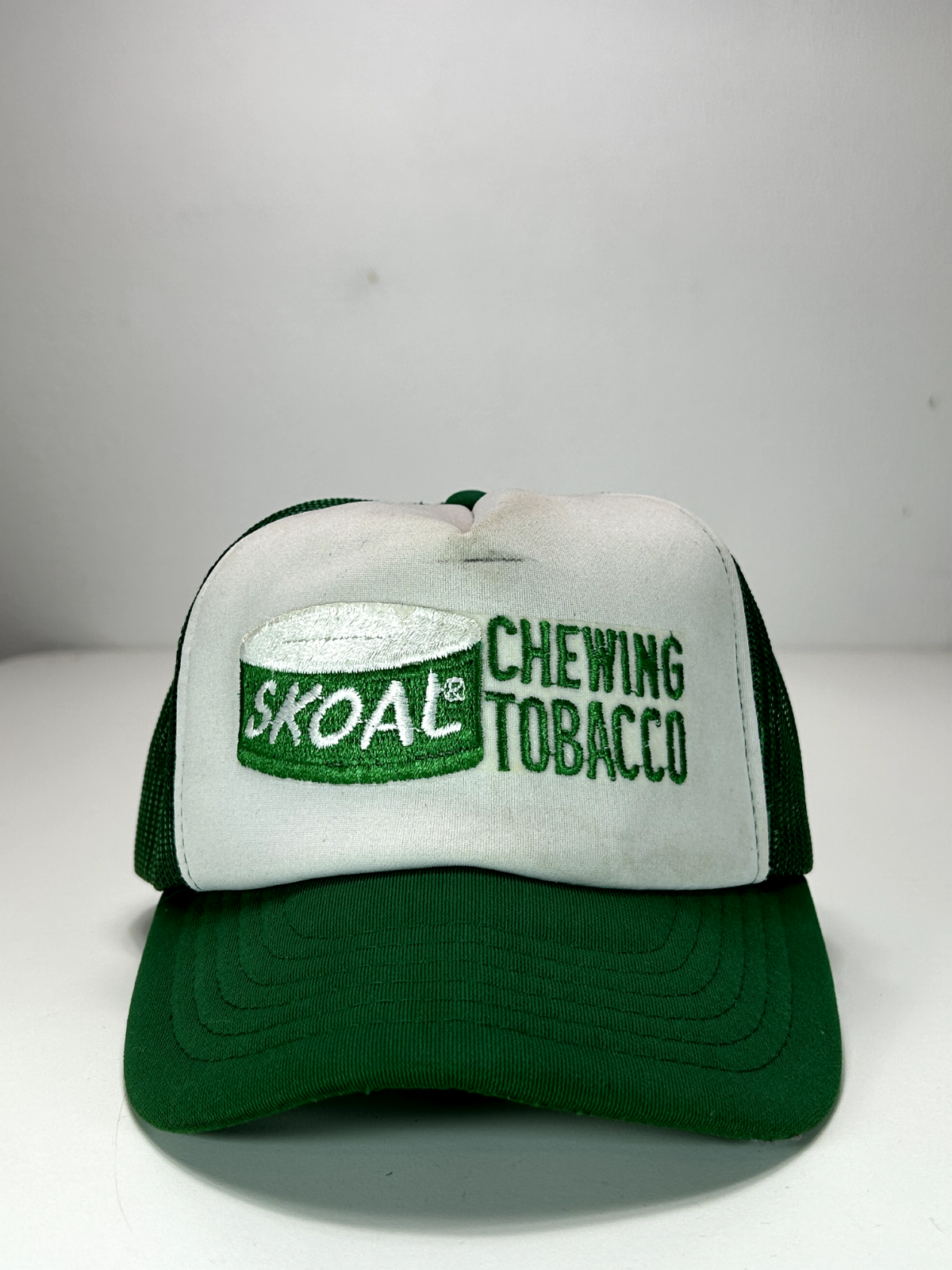 Vintage 80s/90s Skoal Chewing Tobacco Embroidered Trucker Snapback Hat OSFA