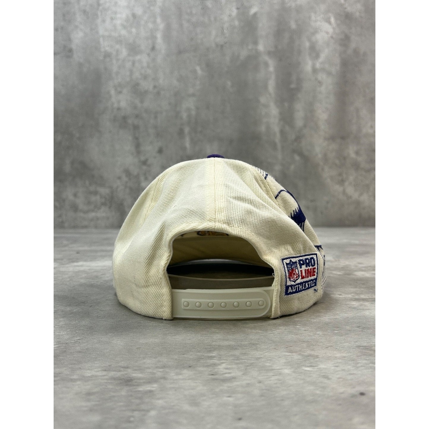 Vintage 90s Minnesota Vikings NFL Sports Specialties Laser Snapback Hat OSFA