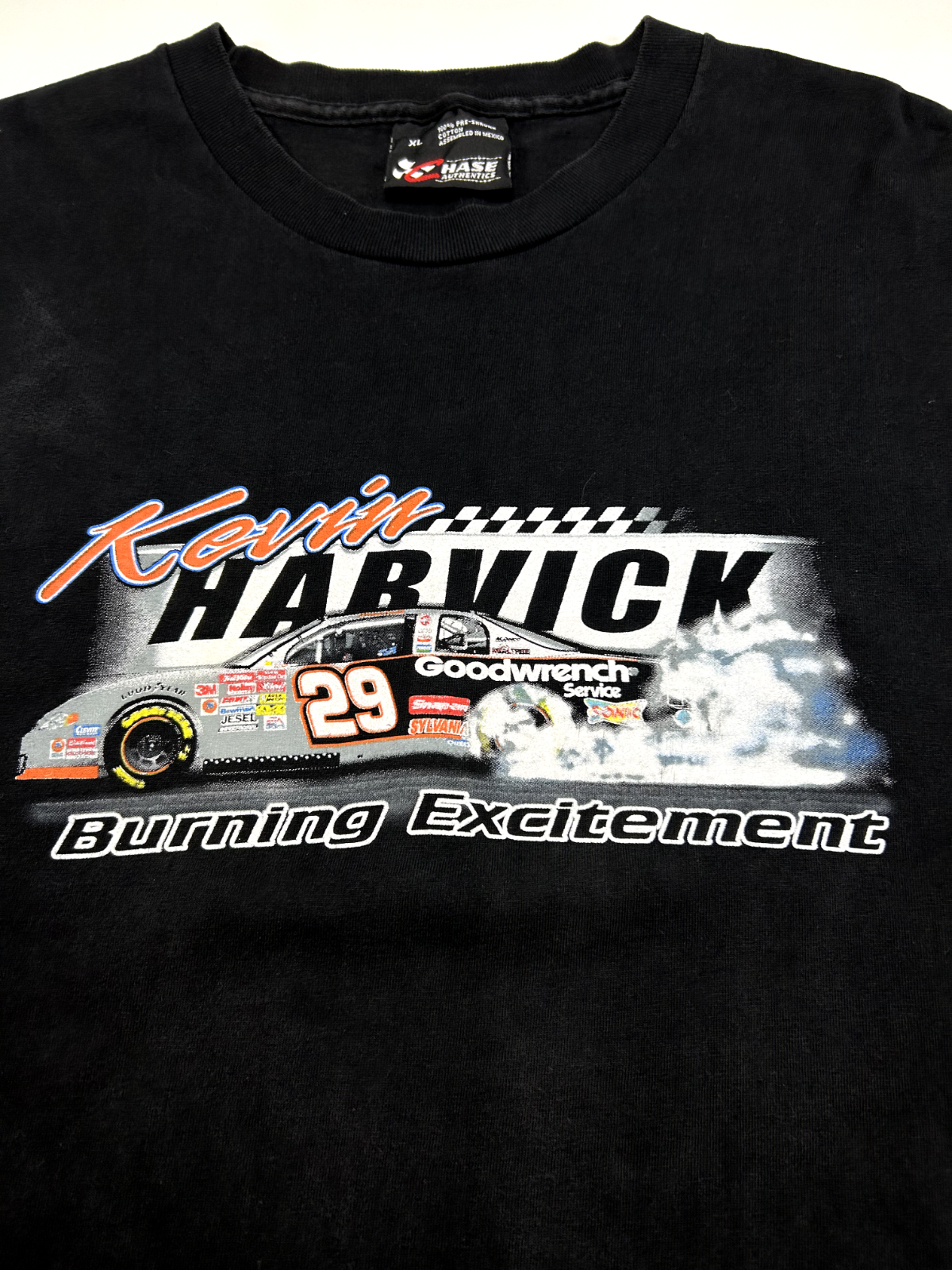 Vintage Kevin Harvick #29 Smokin' The Competition Nascar Racing T-Shirt Sz XL