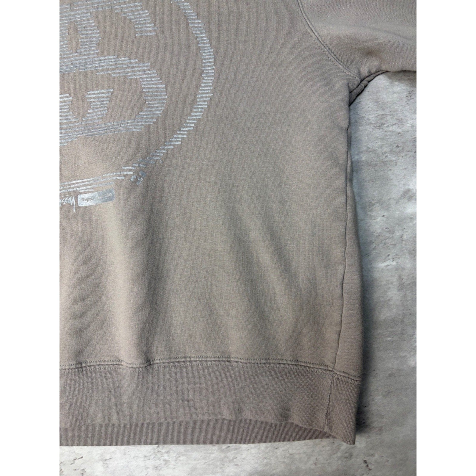 Vintage Stussy 3M Double S Graphic Logo Earth Tone Sweatshirt Size Small