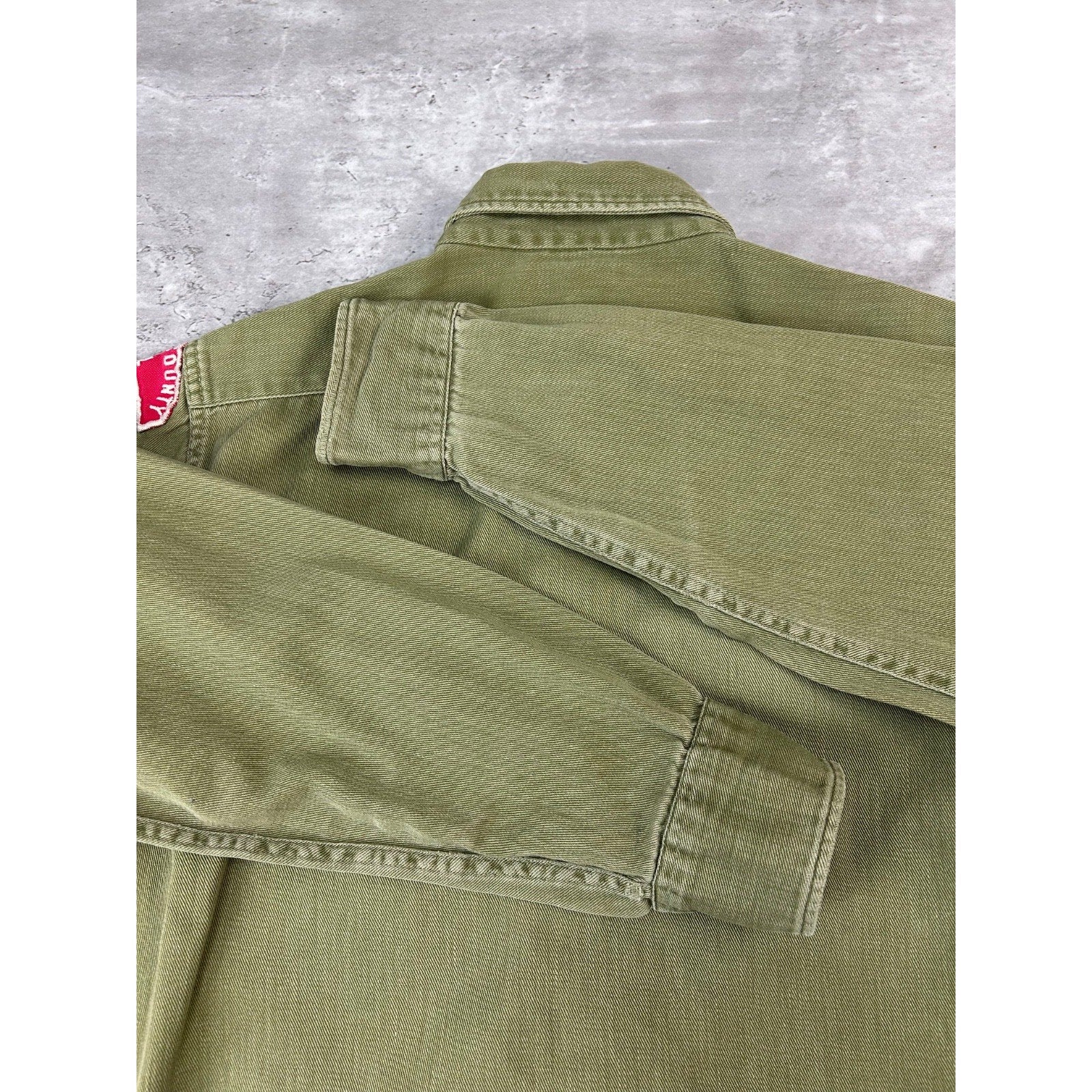 VTG 1950s Boy Scouts Of America Sanforized Patched Button Up Shirt Size Small