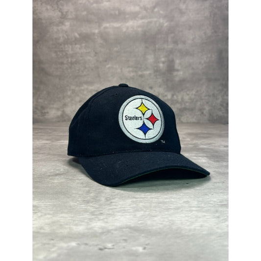 VTG 90s Pittsburgh Steelers NFL Sports Specialties Plain Logo Snapback Hat OSFA