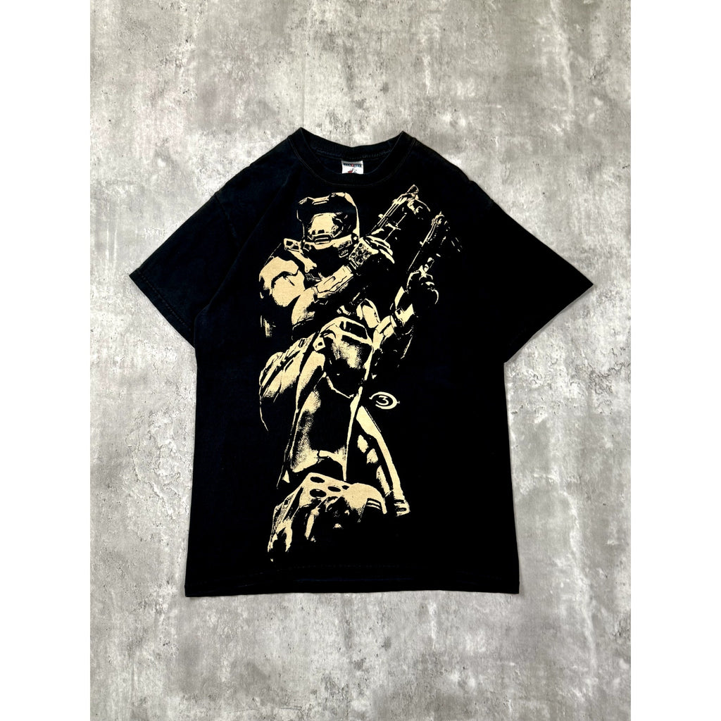 Vintage 2007 Halo 3 Master Chief Video Game Graphic T-Shirt Size Medium
