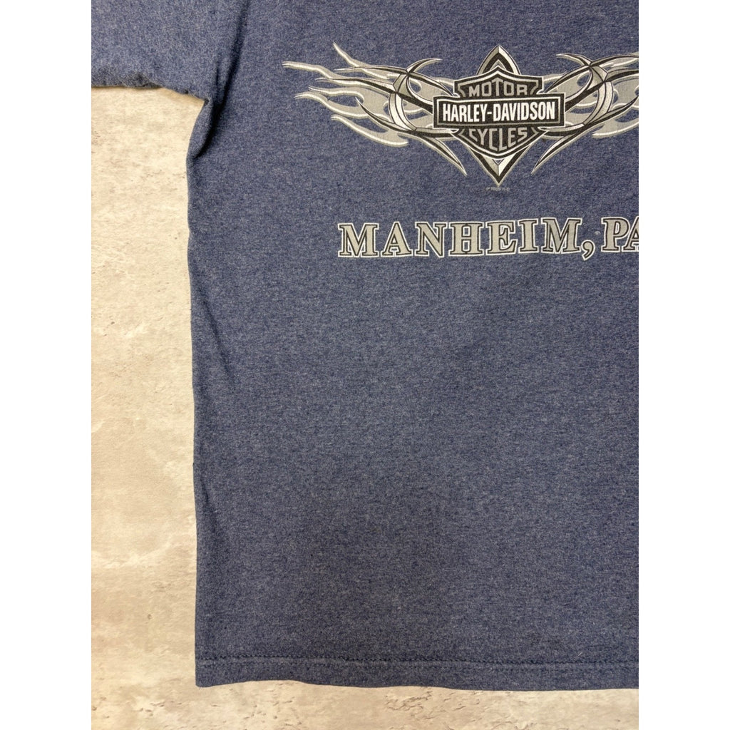 Vintage 2005 Harley Davidson Graphic Spellout T-Shirt Size Medium
