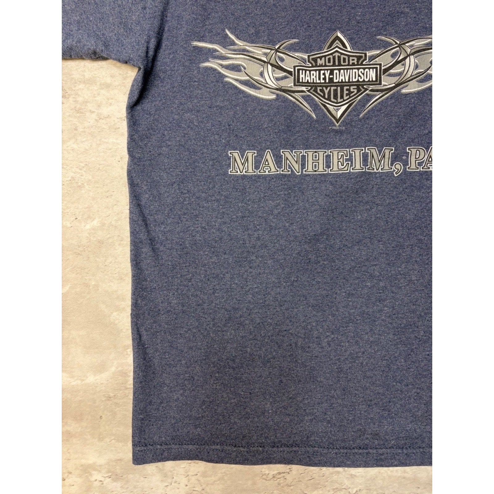 Vintage 2005 Harley Davidson Graphic Spellout T-Shirt Size Medium