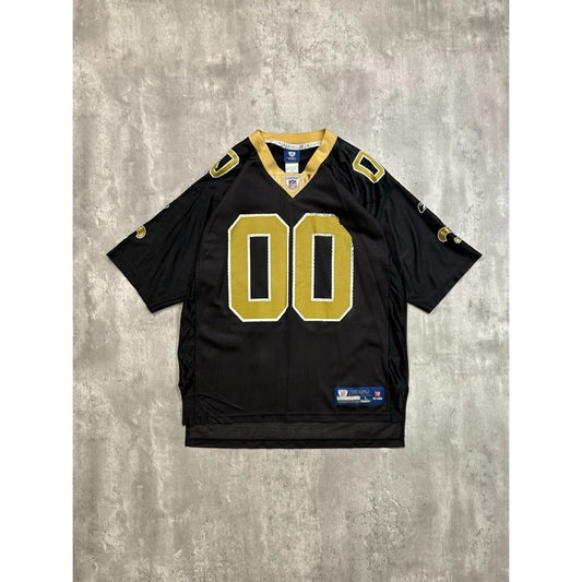 Vintage New Orleans Saints #00 Payton Reebok Football Jersey Size Large