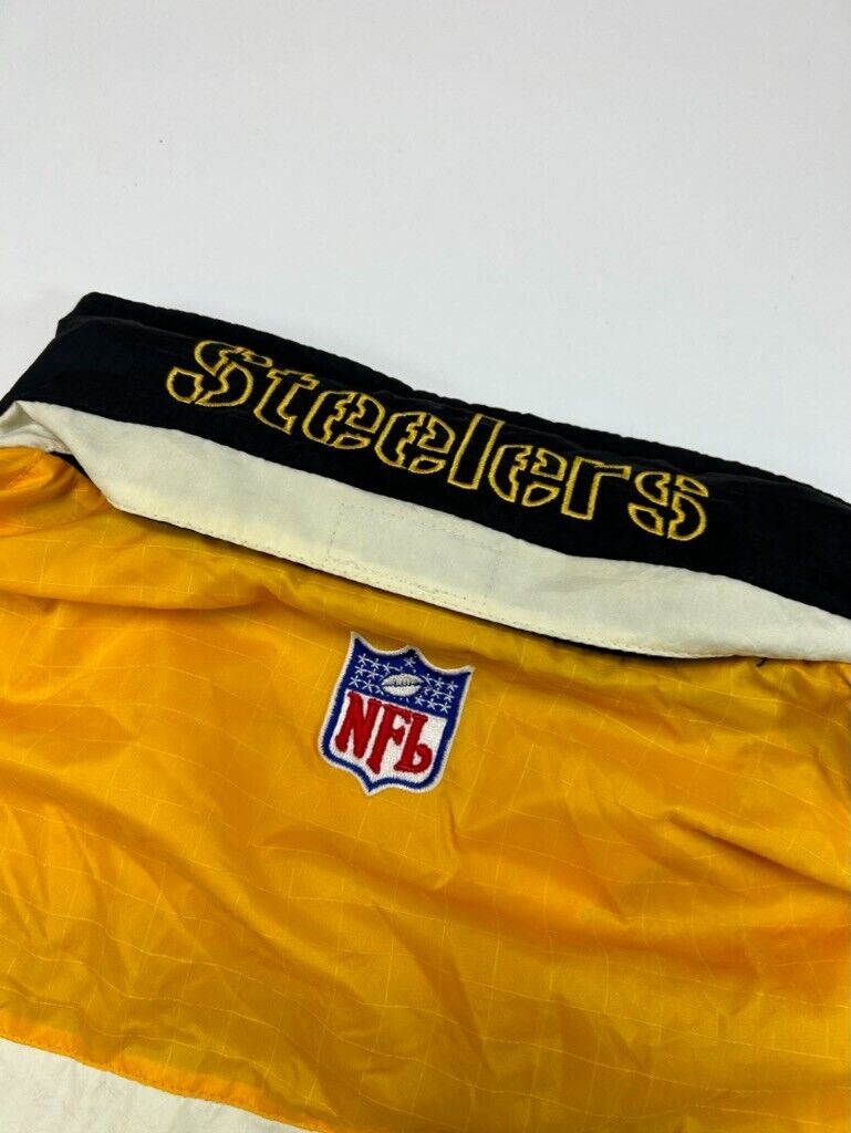 Vintage 90s Pittsburgh Steelers NFL Embroidered Starter Windbreaker Jacket Sz XL