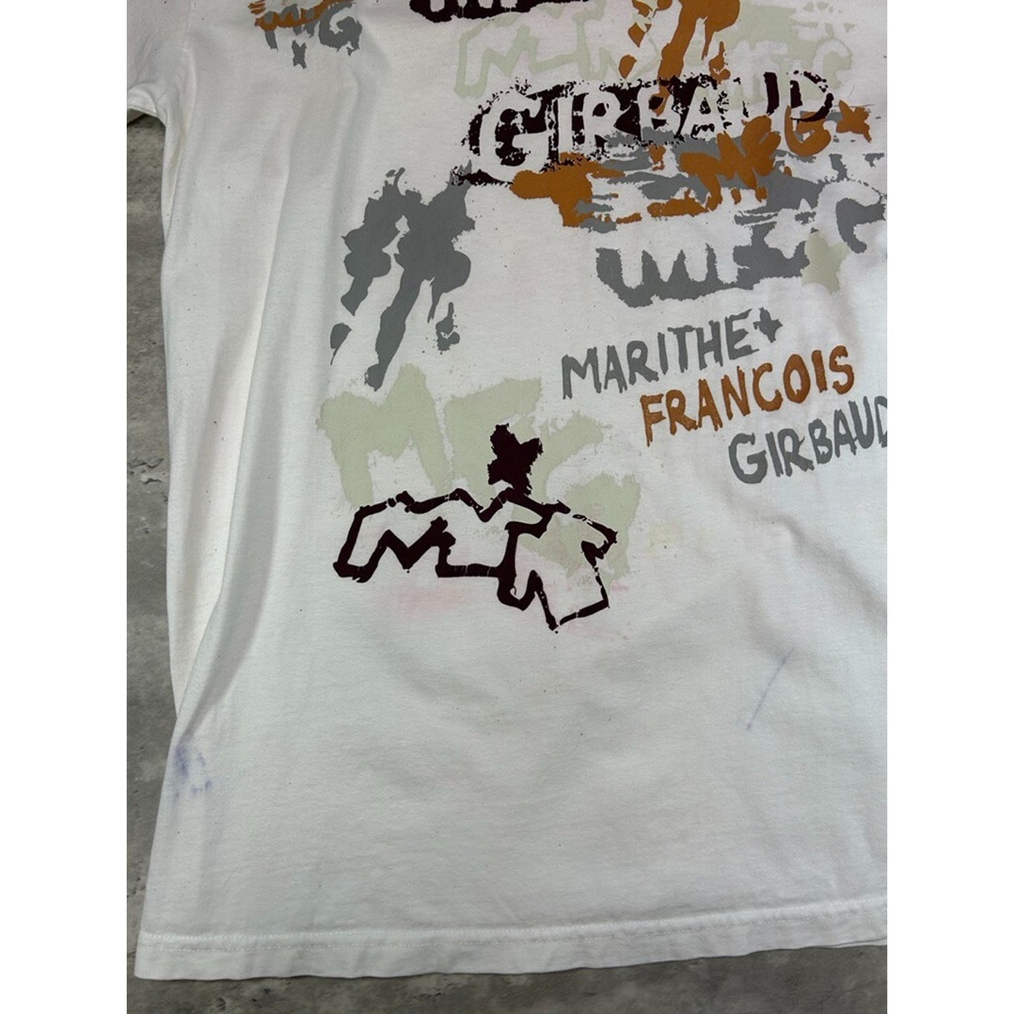 Vintage Y2K Marithe + Francois Girbaud MF+G Long Sleeve Graphic T-Shirt Size Large