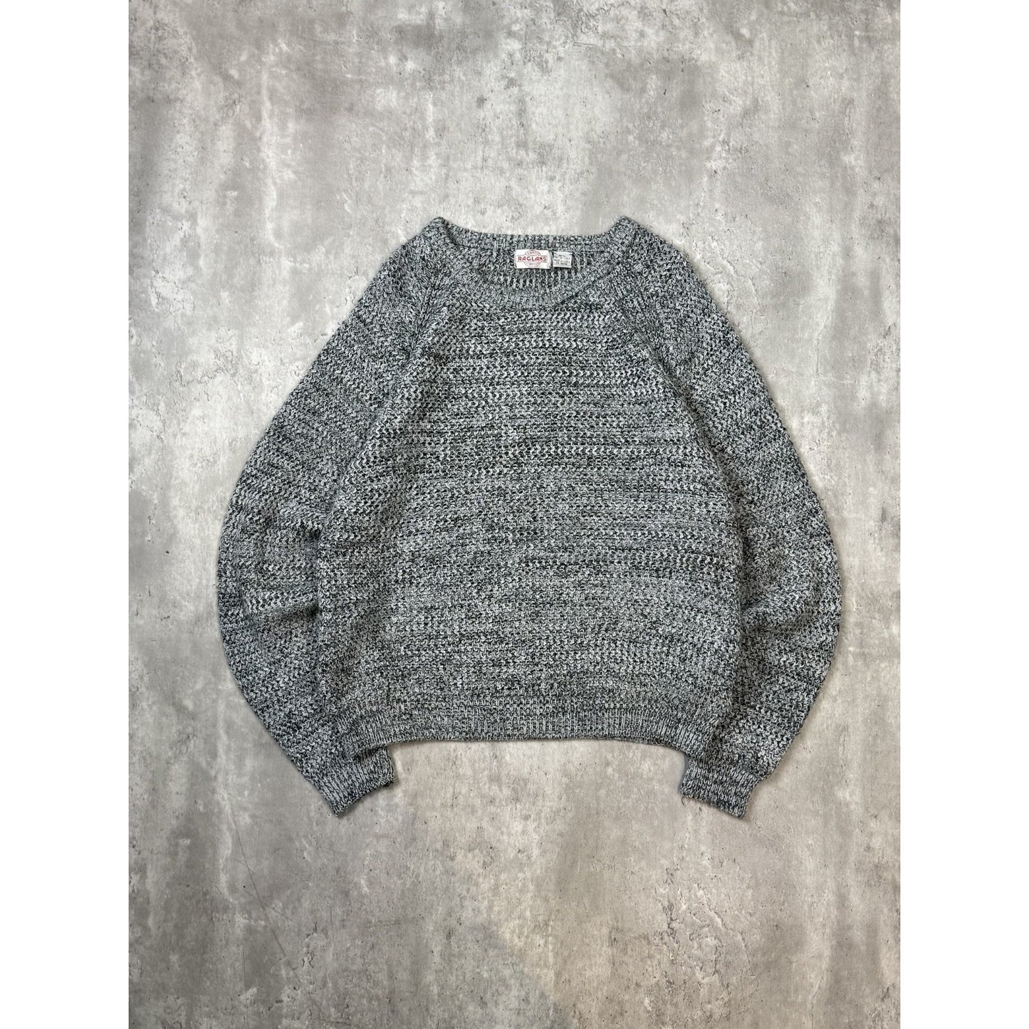 Vintage 80s/90s Raglans Outfitters Pullover Knit Sweater Size Large Grey