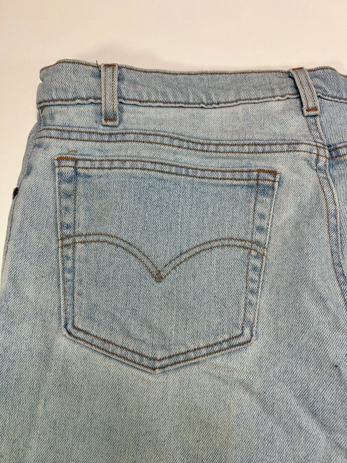 Vintage 90s Levis 540 Brown Tab Flex light Wash Denim Pants Size 39W Blue