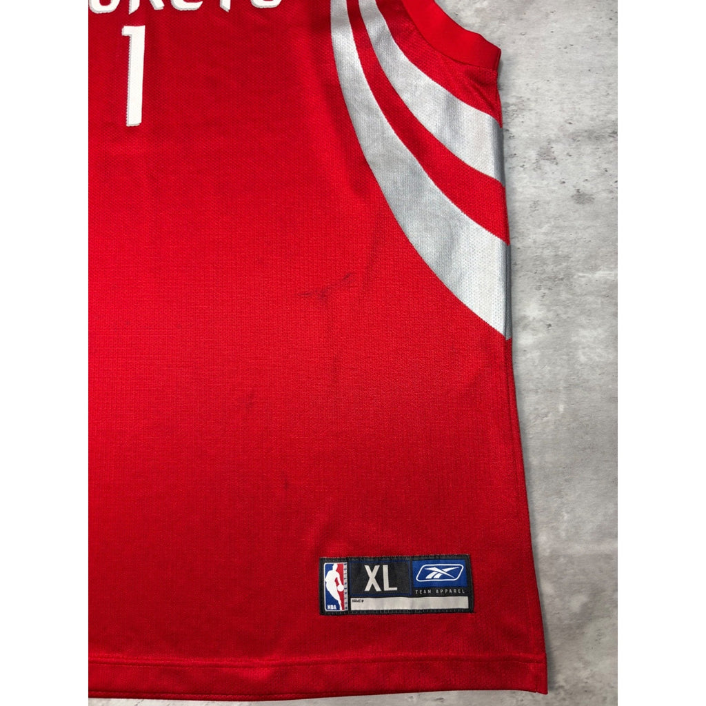 Vintage Tracy McGrady #1 Houston Rockets NBA Reebok Basketball Jersey Size XL