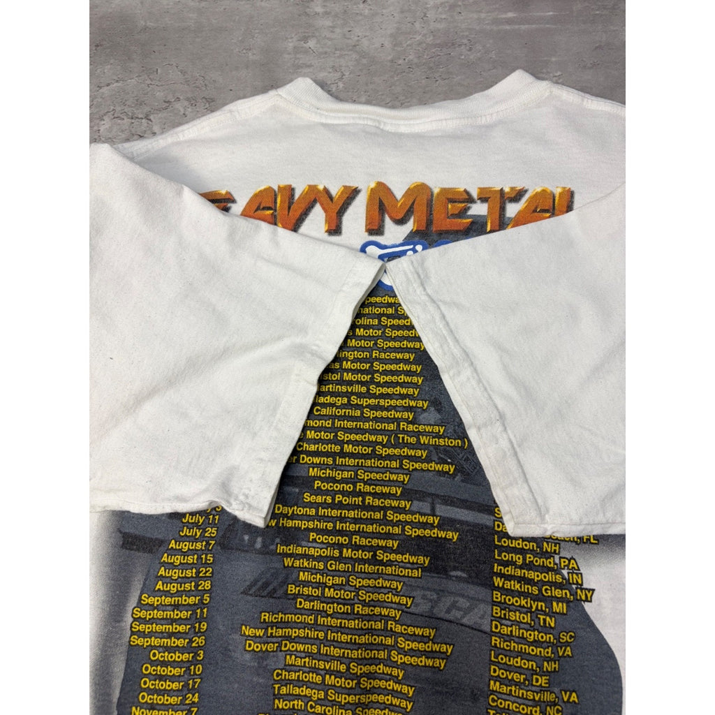 Vintage 1999 Nascar Winston Cup Tour Racing Schedule Graphic T-Shirt Size XL