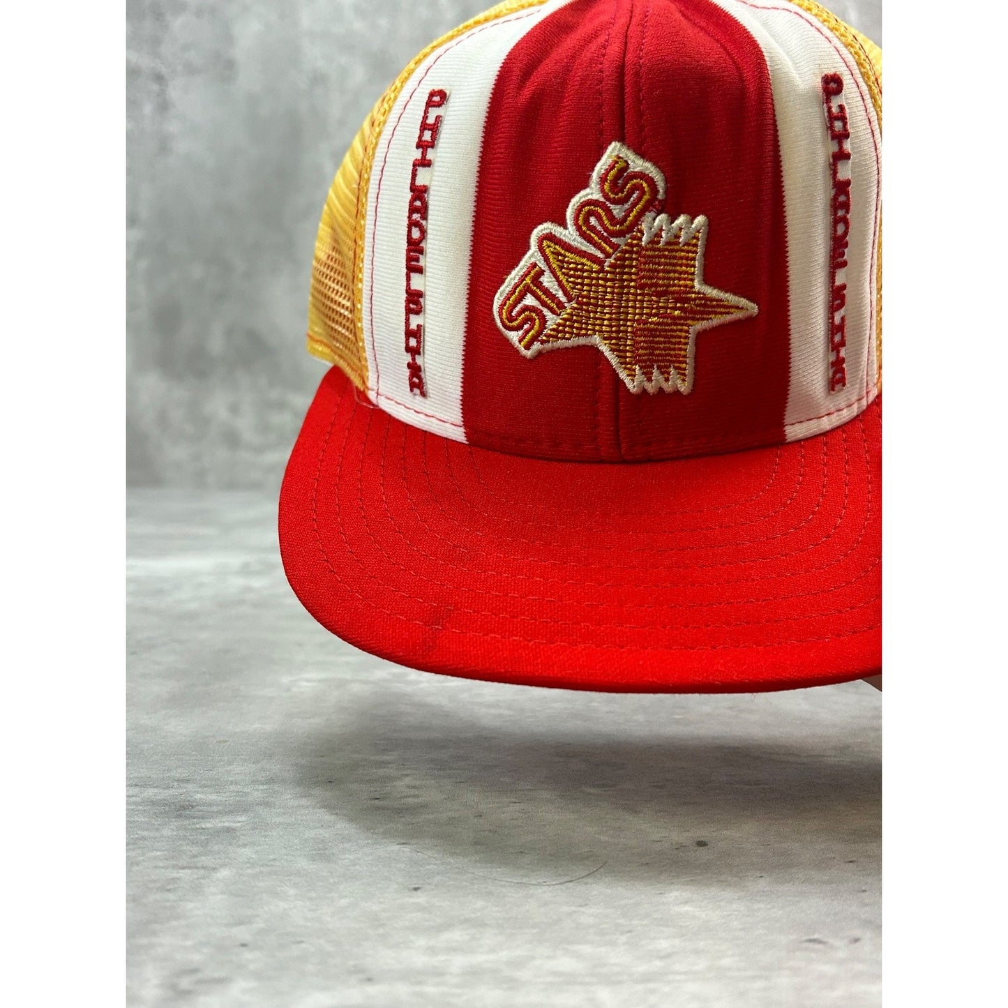 Vintage 80s Philadelphia Stars USFL Lucky Stripes Trucker Snapback Hat OSFA