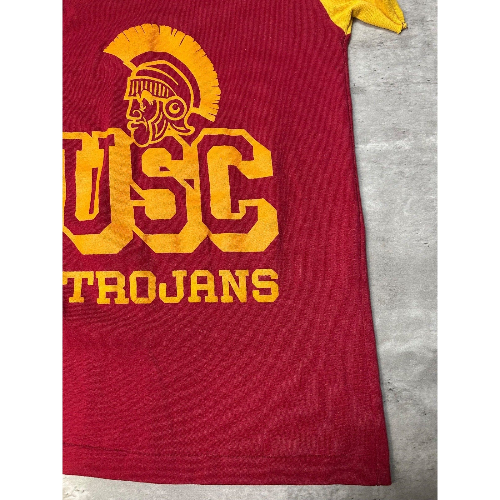 Vintage 70s/80s USC Trojans NCAA Graphic Football Jersey Size Medium