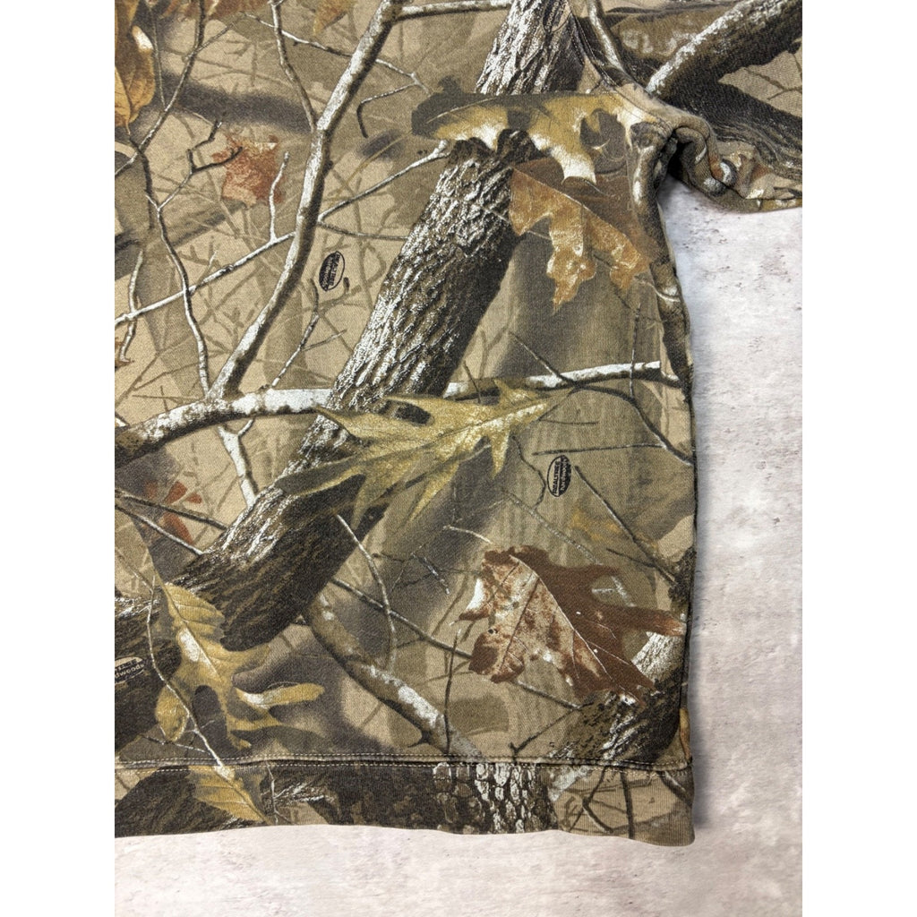 Vintage Outfitters Ridge Realtree Hardwoods Hunting Crewneck Sweatshirt Size XL