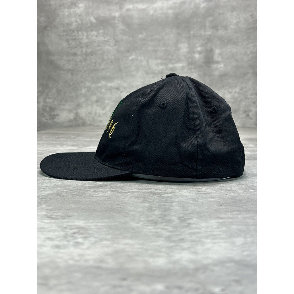 Vintage 1996 Atlanta Olympics Embroidered Logo Snapback Hat OSFA Black