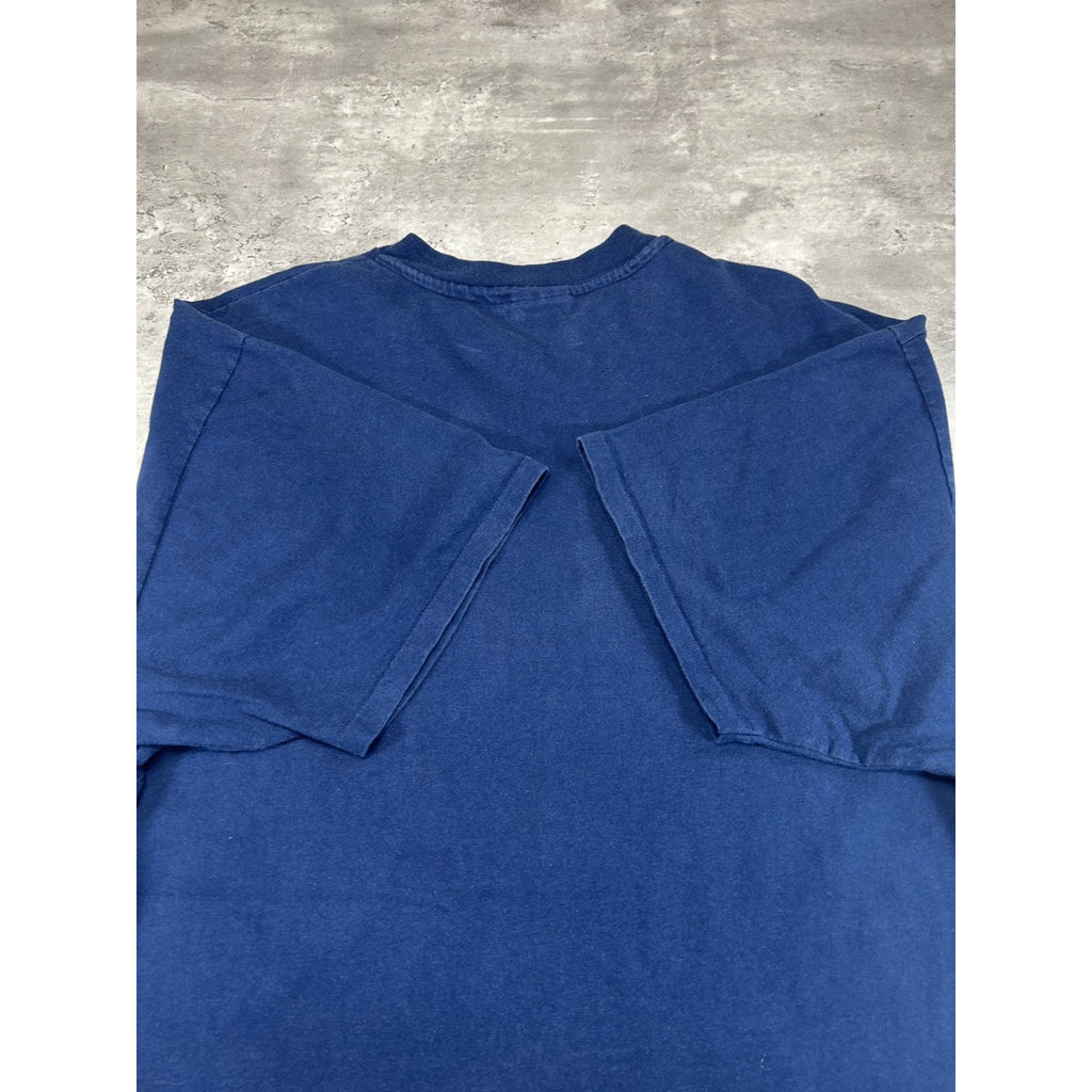 Vintage 90s Dolphin Ocean Animal Nature Graphic T-Shirt Size 2XL Blue