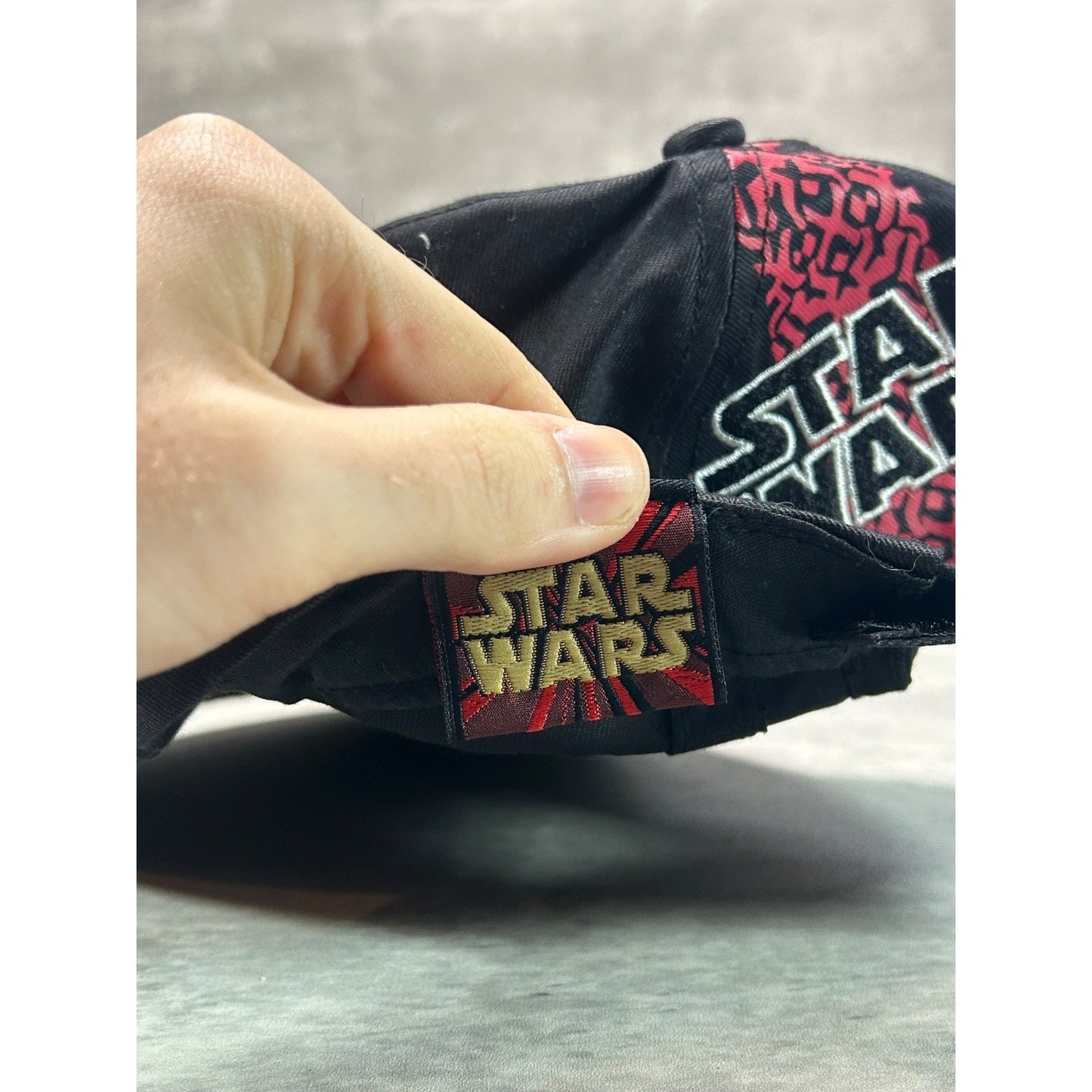 Vintage Star Wars The Phantom Menace Darth Maul Movie Promo Strapback Hat OSFA