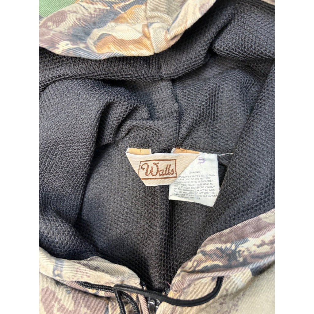 Vintage Walls Thermal Lined Advantage Tree Camo Full Zip Hooded Jacket Size 2XL