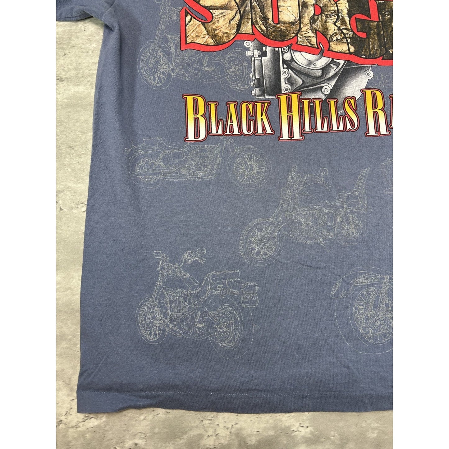 Vintage 1998 Sturgis Black Hills Rally Bald Eagle Graphic T-Shirt Size XL