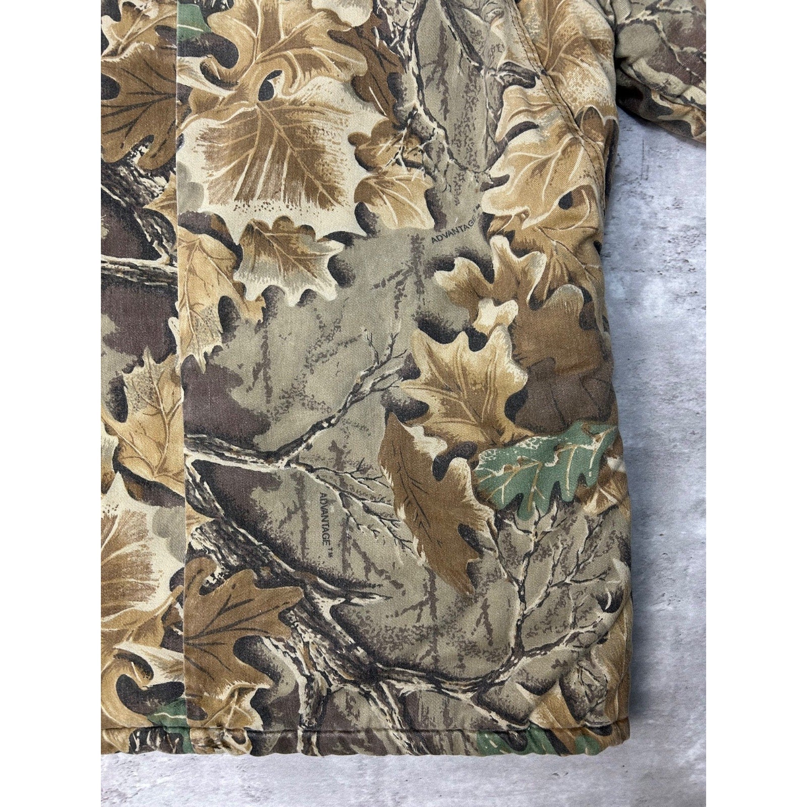Vintage 90s Gander Mountain Advantage Camo Insulated Hunting Jacket Size Large