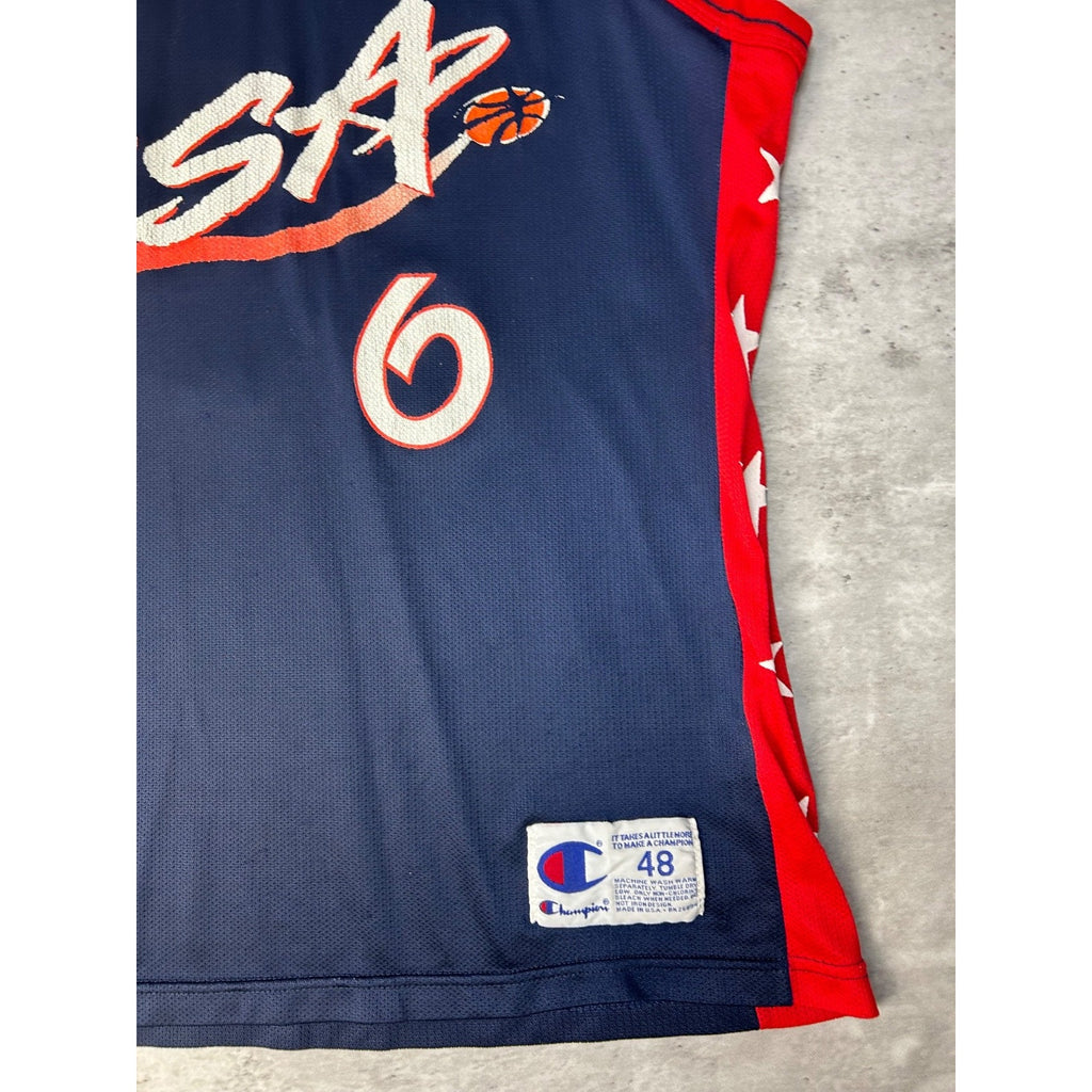 Vintage 1992 Penny Hardaway #6 Team USA Olympics Dream Team Jersey Size Large