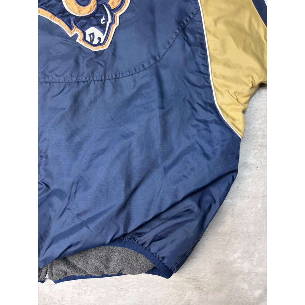 Vintage St Louis Rams NFL Reversible Windbreaker Jacket Size Medium