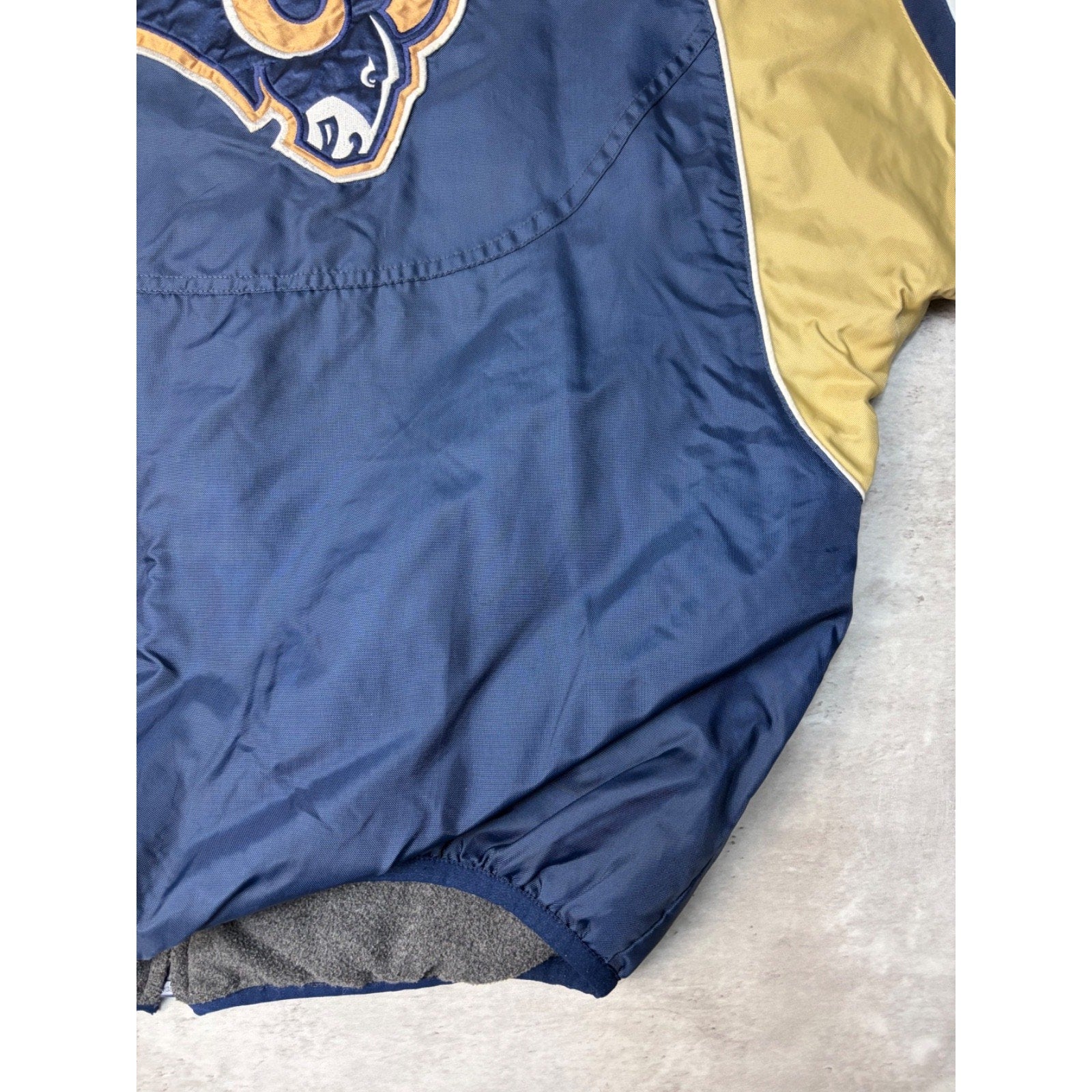 Vintage St Louis Rams NFL Reversible Windbreaker Jacket Size Medium