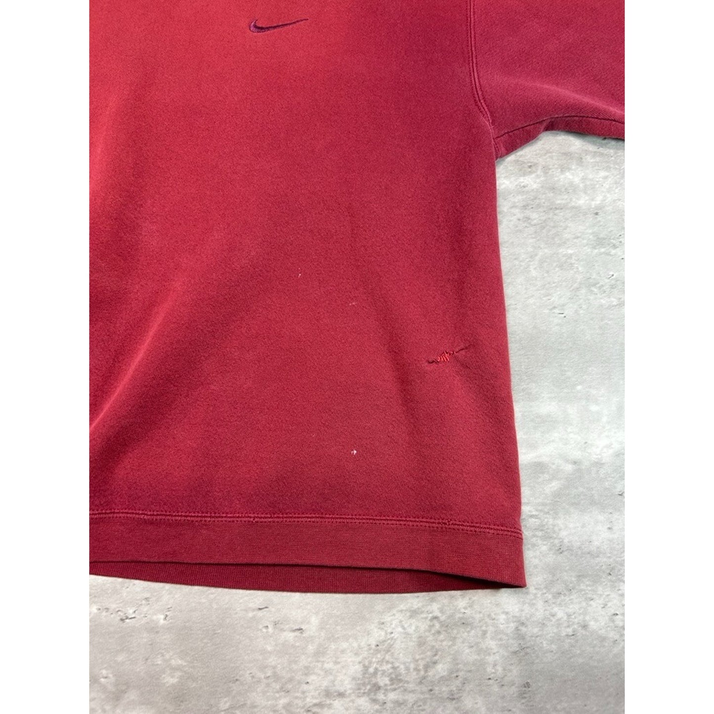 Vintage 90s Nike Tonal Embroidered Swoosh Pullover Crewneck Sweatshirt Size Large
