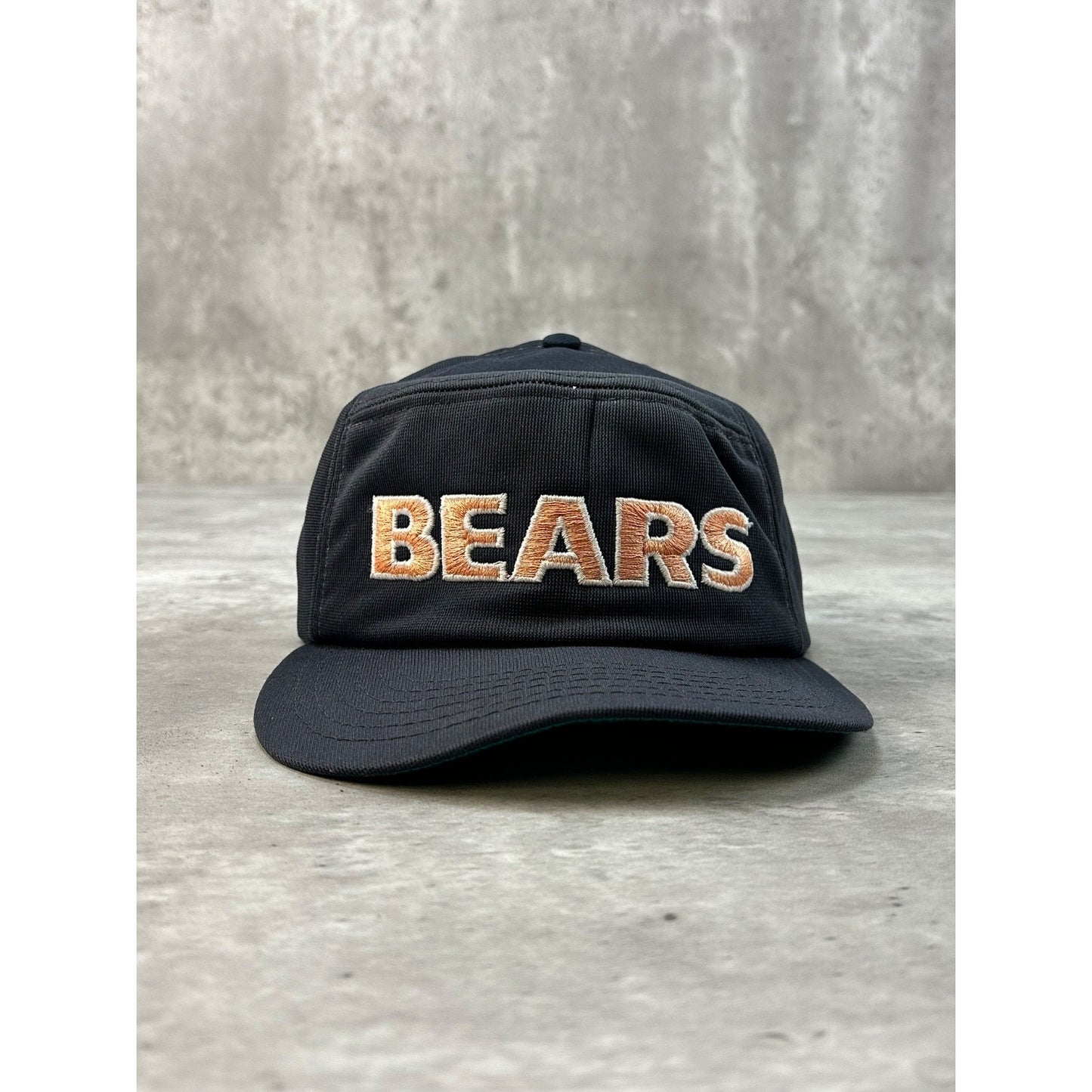 Vintage 80s Chicago Bears NFL Embroidered Spellout Football Snapback Hat OSFA