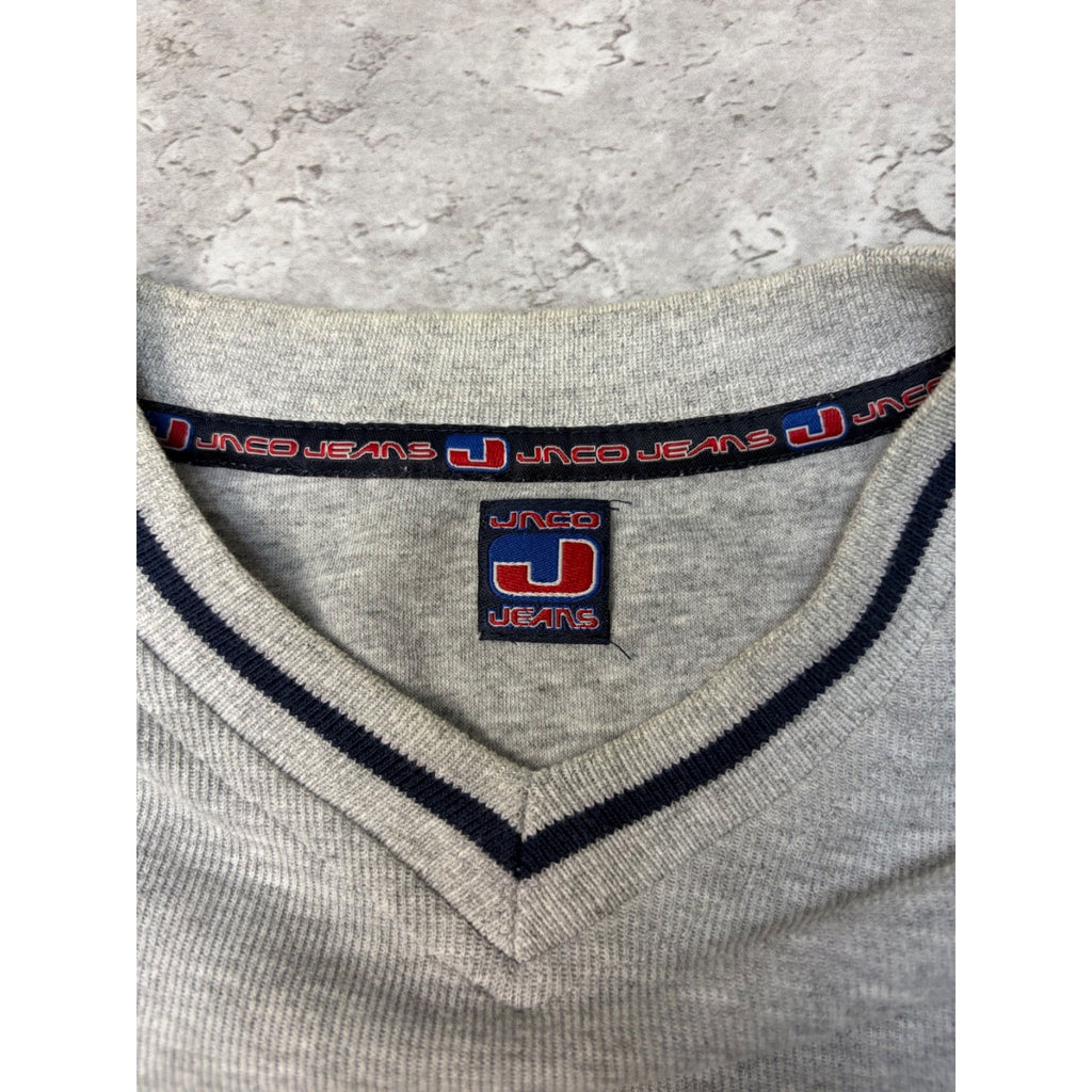 Vintage JNCO Embroidered Spellout Logo Long Sleeve T-Shirt Size Large