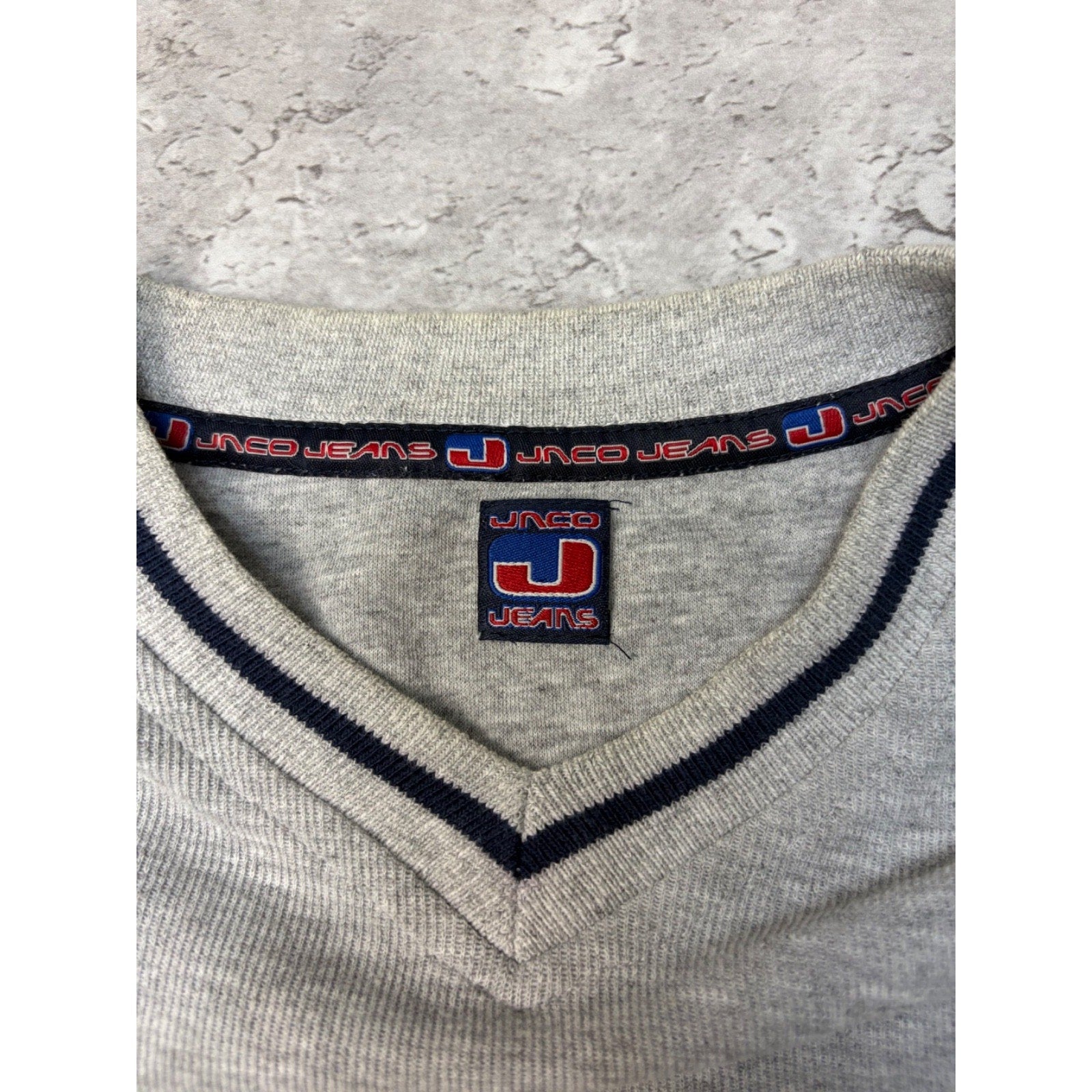 Vintage JNCO Embroidered Spellout Logo Long Sleeve T-Shirt Size Large