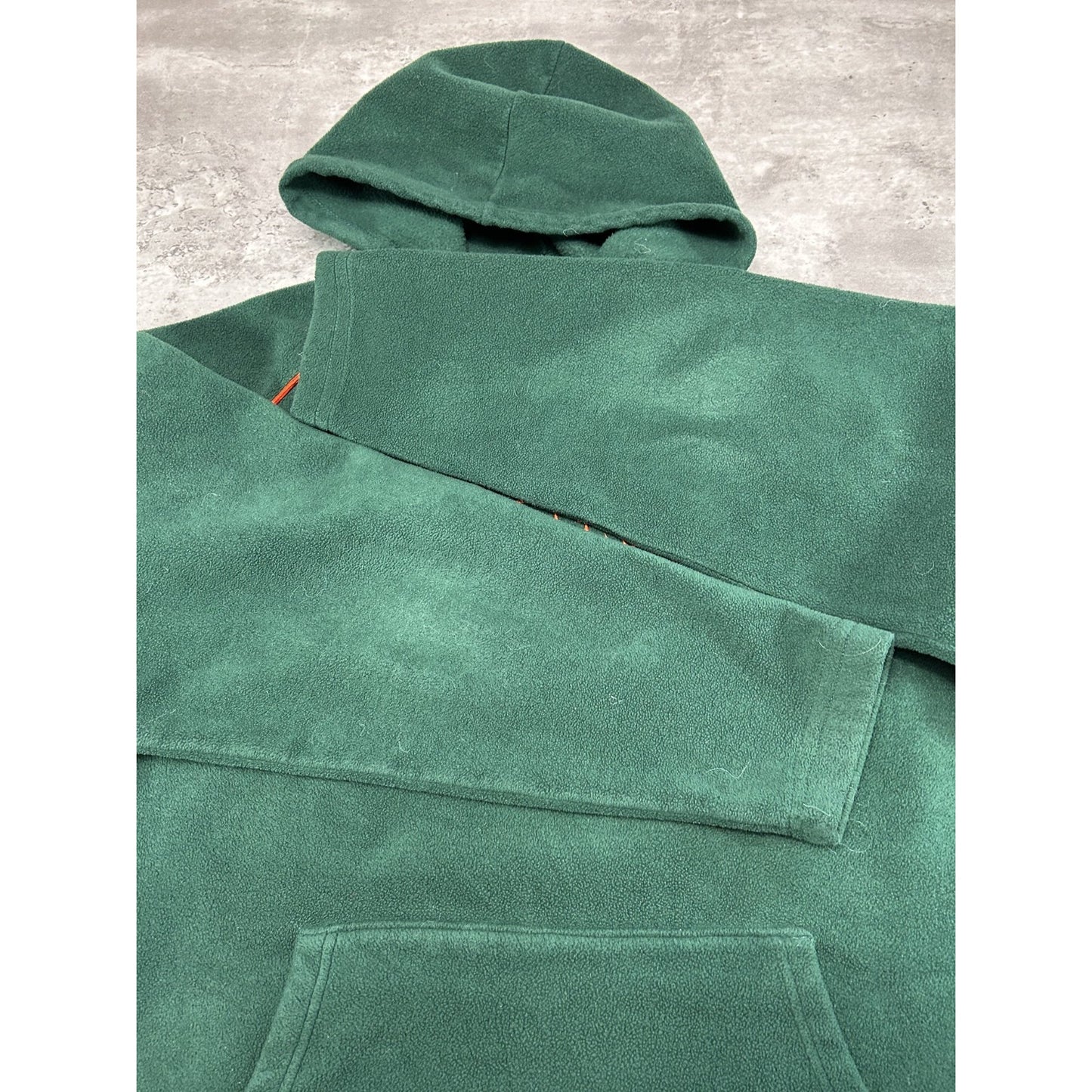 Vintage Miami Hurricanes NCAA Embroidered Fleece Hooded Sweatshirt Size Large