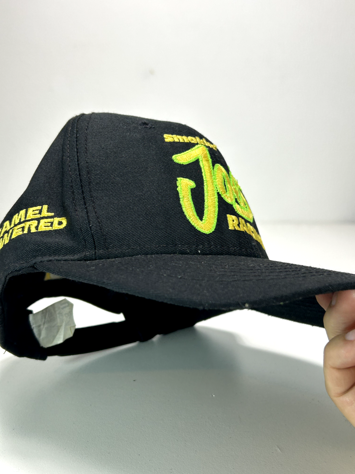 Vintage 90s Smokin' Joes Racing Embroidered Spellout Snapback Hat OSFA