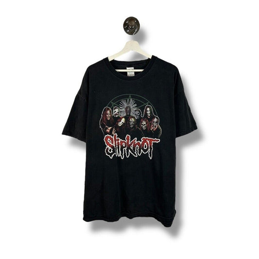 Vintage 2004 Slipknot Metal Music Band Member Graphic T-Shirt Size 2XL Black