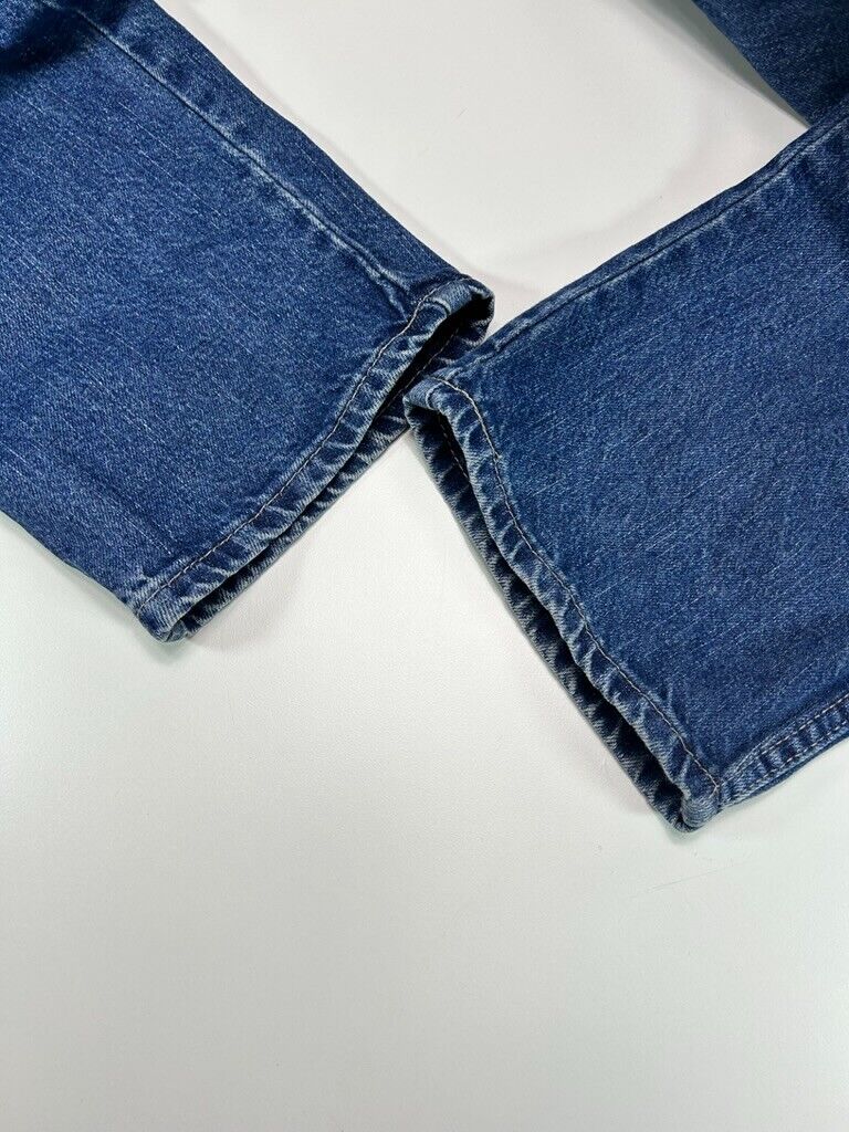 Vintage Dickies Dark Wash Denim Workwear Pants Size 32 Blue