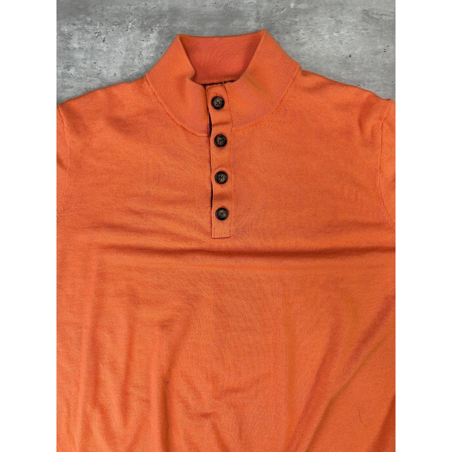 Vintage 1/4 Button Pullover Lightweight Knit Sweater Size XL