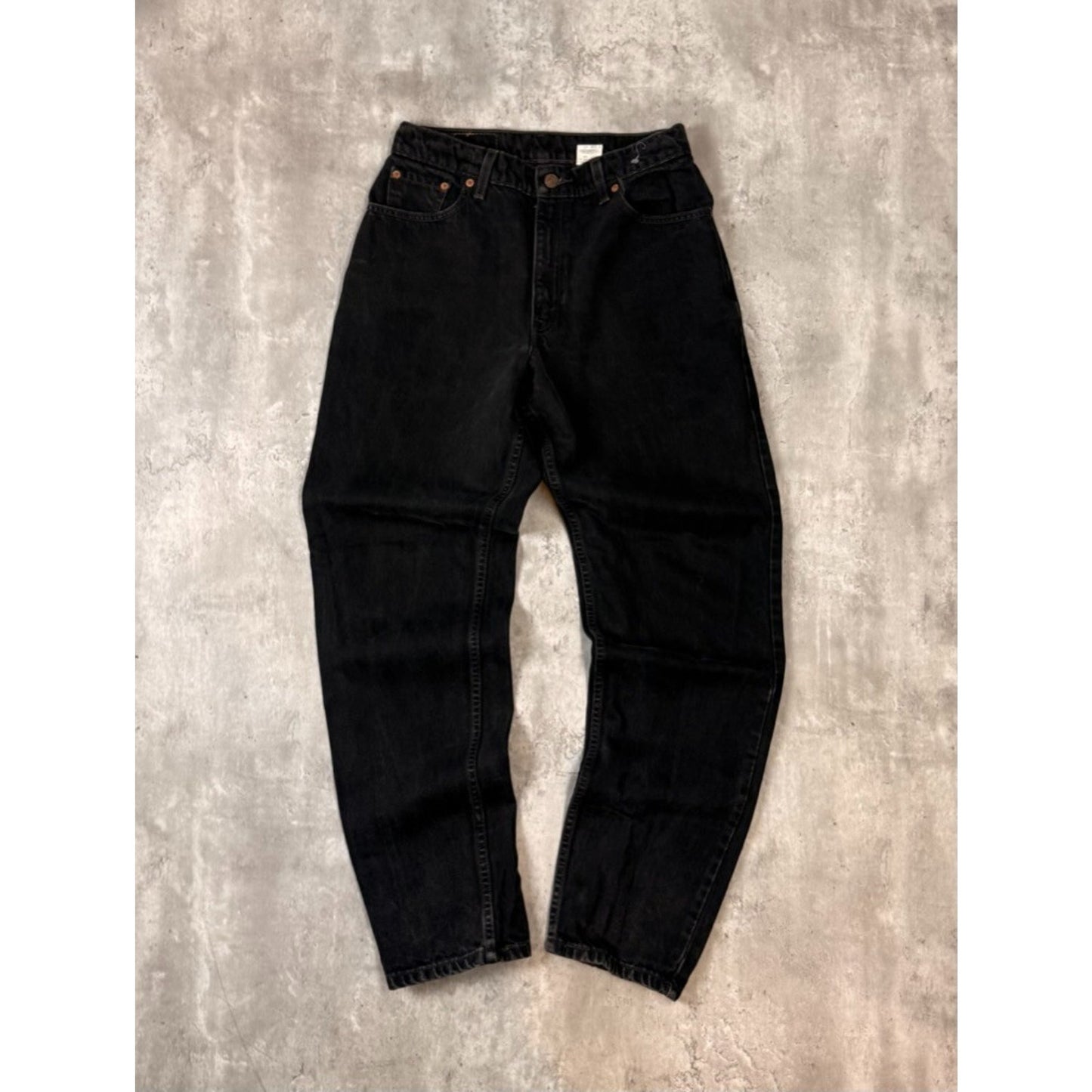 Vintage 90s Women's Levis 550 Red Tab Black Denim Pants Size 29
