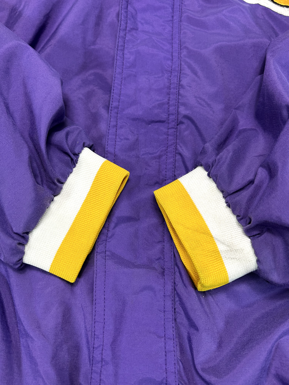 Vintage 90s Los Angeles Lakers NBA Embroidered Champion Bomber Jacket Size 2XL