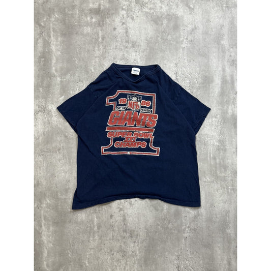 Vintage 1986 New York Giants NFL Super Bowl XXI Champs T-Shirt Size Large