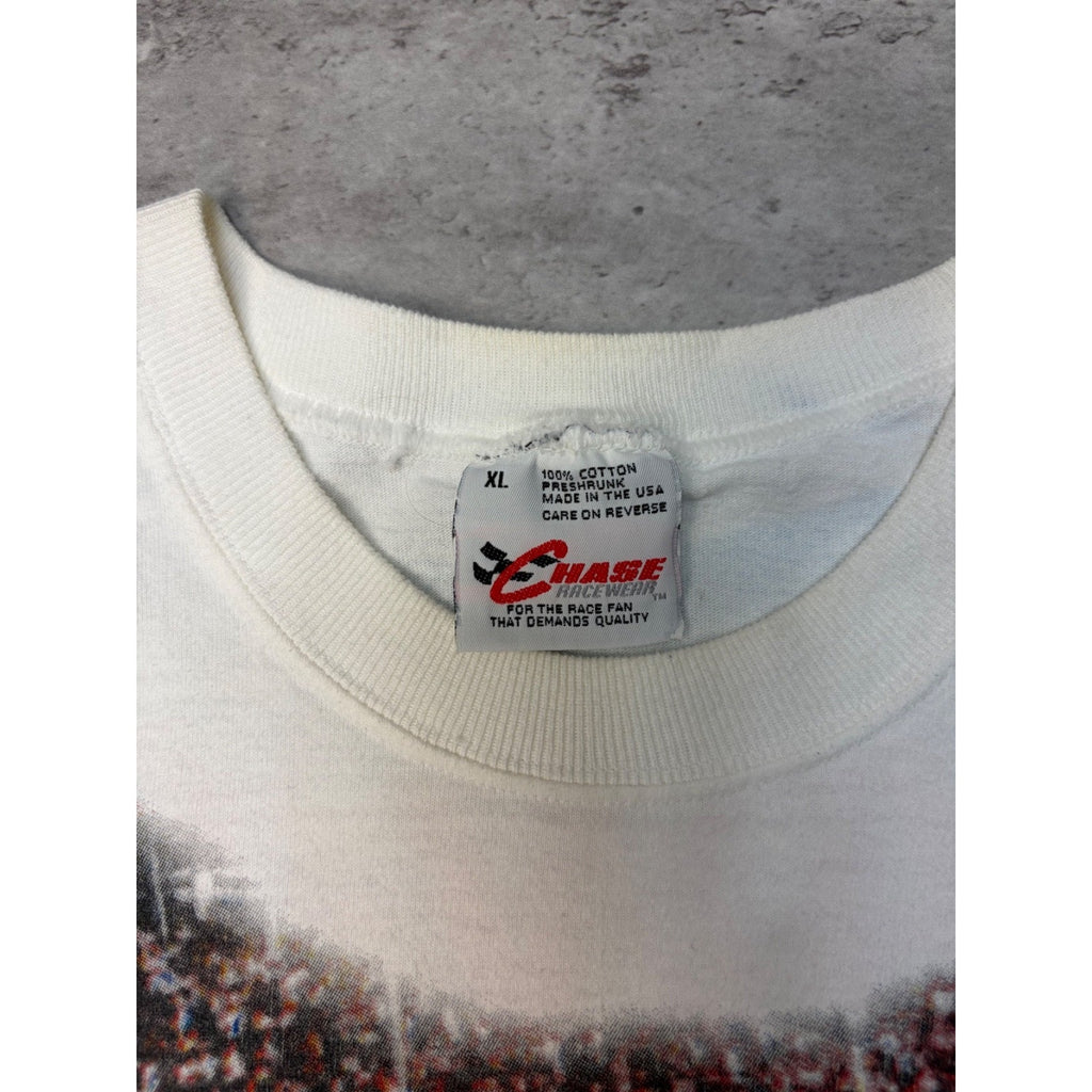 Vintage 1997 Nascar Winston Cup UAW-GM 500 All Over Print T-Shirt Size XL